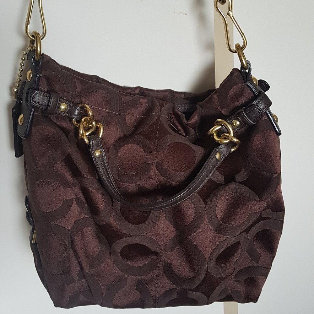Coach Madison hobo/shoulder bag in chocolate brown